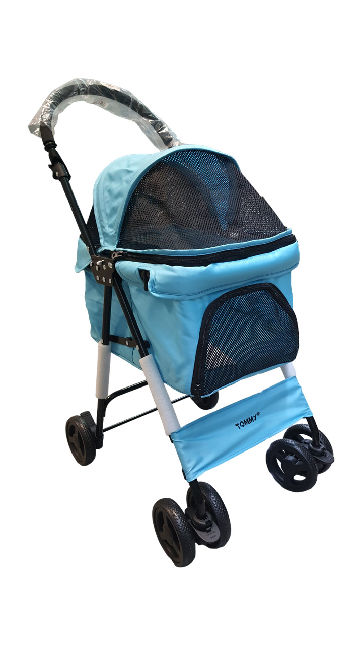 Tommy%20Evcil%20Hayvan%20Arabası%2060x42,5x89,5%20Turkuaz%20Max%2015%20Kg