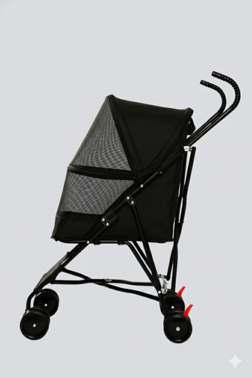 Tommy%20Evcil%20Hayvan%20Arabası%20Siyah%2060*43*94cm%20Max%2015%20Kg