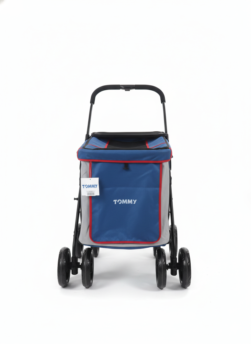 Tommy%20Evcil%20Hayvan%20Arabası%20Mavi%20102*62*105cm%20Max%2040kg