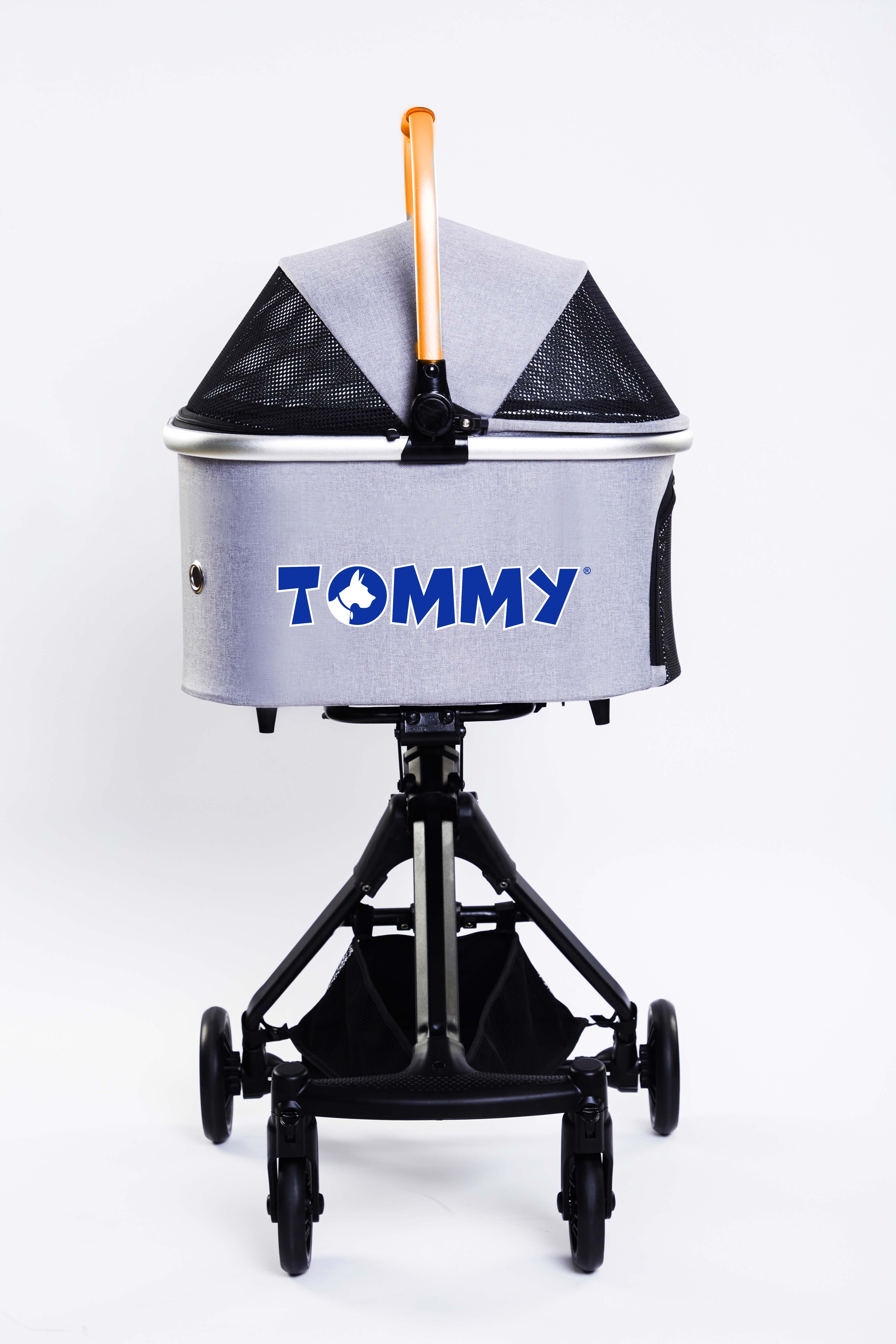 Tommy%20Evcil%20Hayvan%20Arabası%20Gold%20Gri%2083*48.5*%20110cm%20Max%2010kg