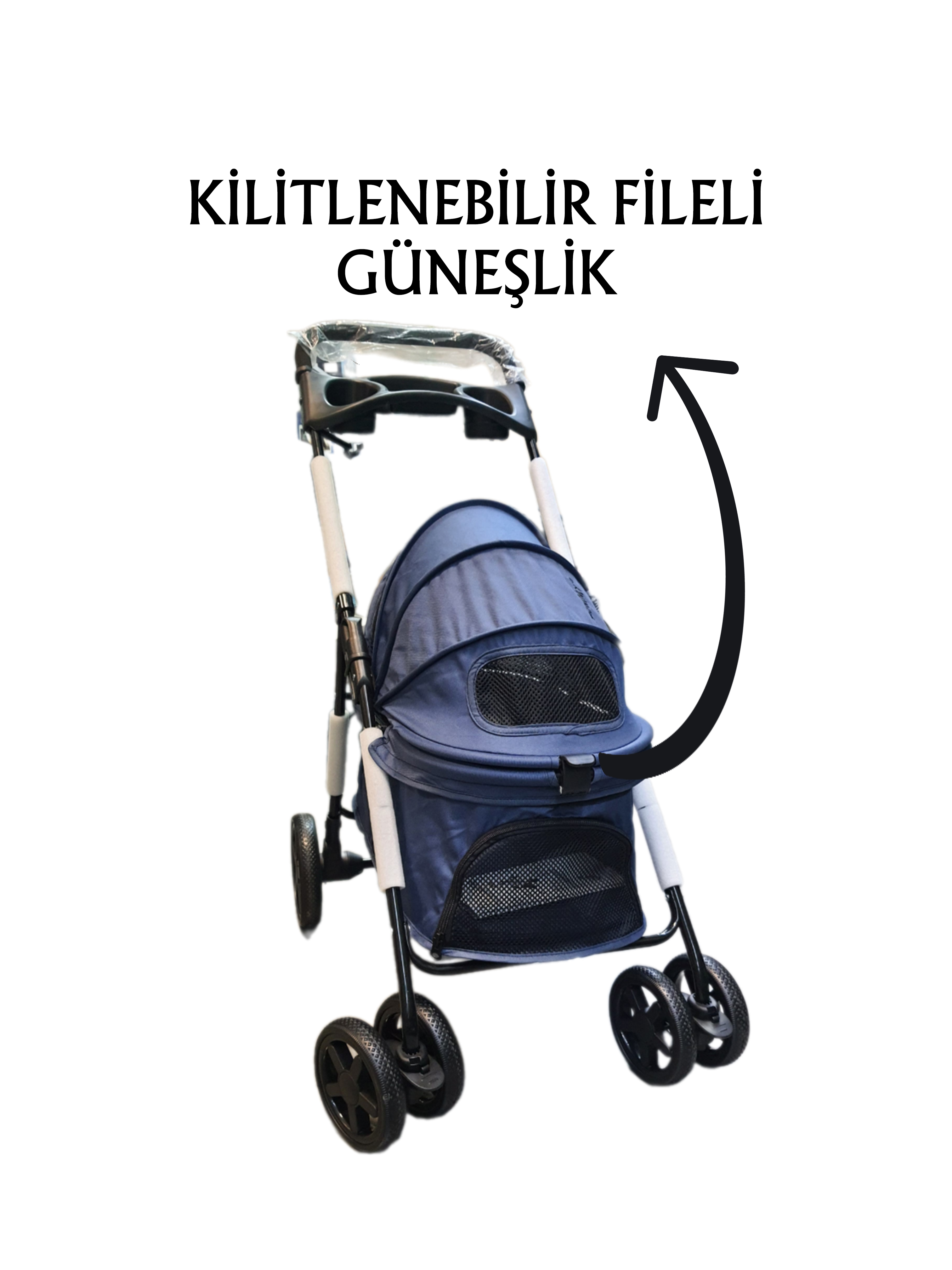 Tommy%20Evcil%20Hayvan%20Arabası%2085x46x*91,5cm%20Lacivert%20Max%2015%20Kg