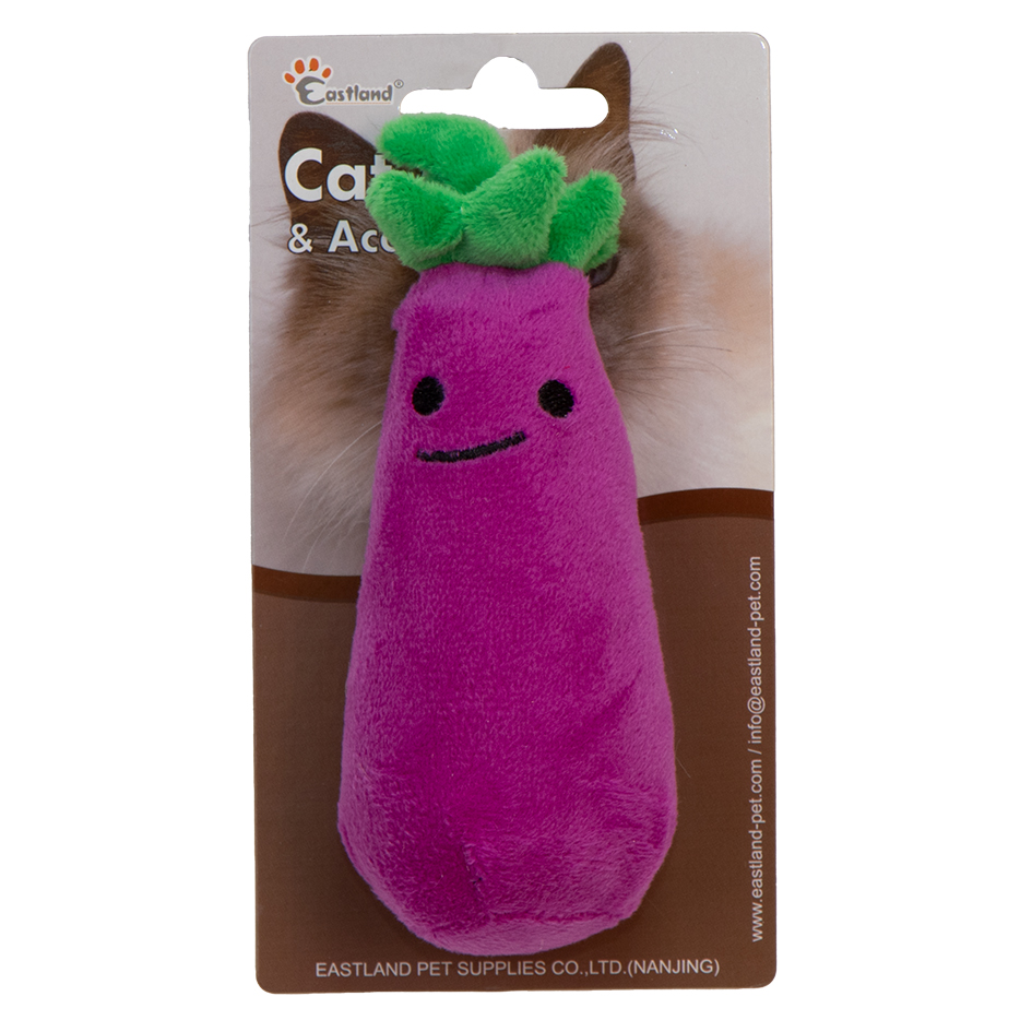 Eastland%20Catnipli%20Hışırtılı%20Peluş%20Patlıcan%2013cm