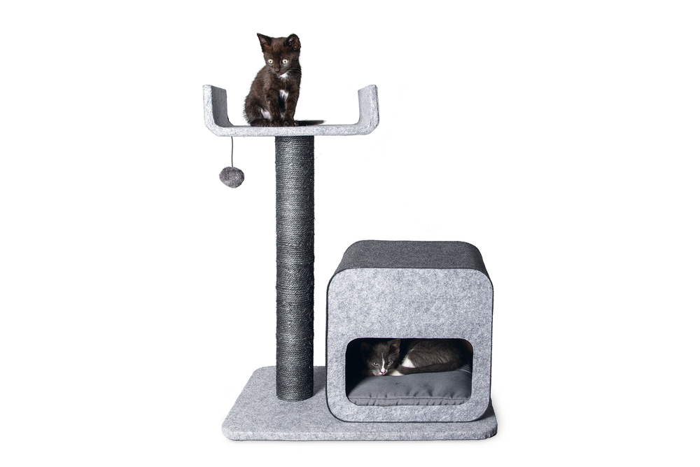 Karlıe%20Kedi%20Tırmalama+ev%20Flavıe%20Gri%2060x40x77cm