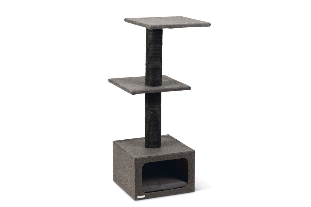 Karlıe%20Kedi%20Tırmalama+ev%20Dora%20Gri%2038x38x91cm