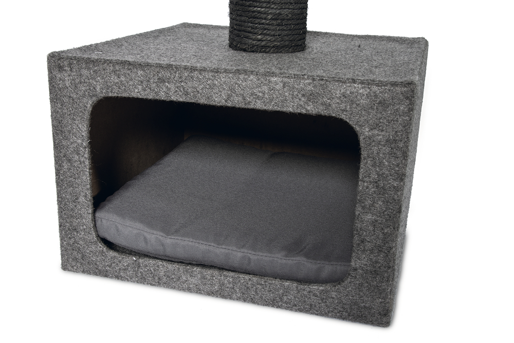Karlıe%20Kedi%20Tırmalama+ev%20Dora%20Gri%2038x38x91cm