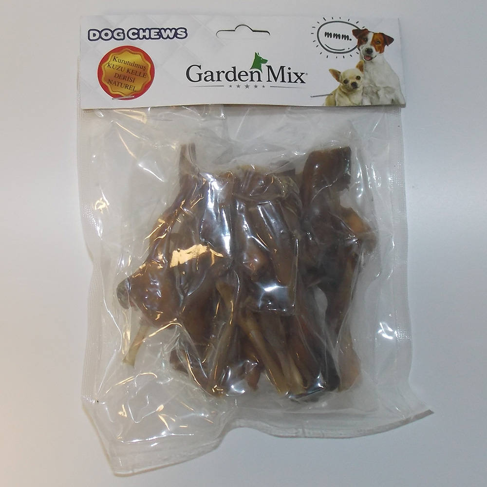 Garden%20Mıx%20Kurutulmuş%20Kuzu%20Kelle%20Deri%20Naturel100%20G