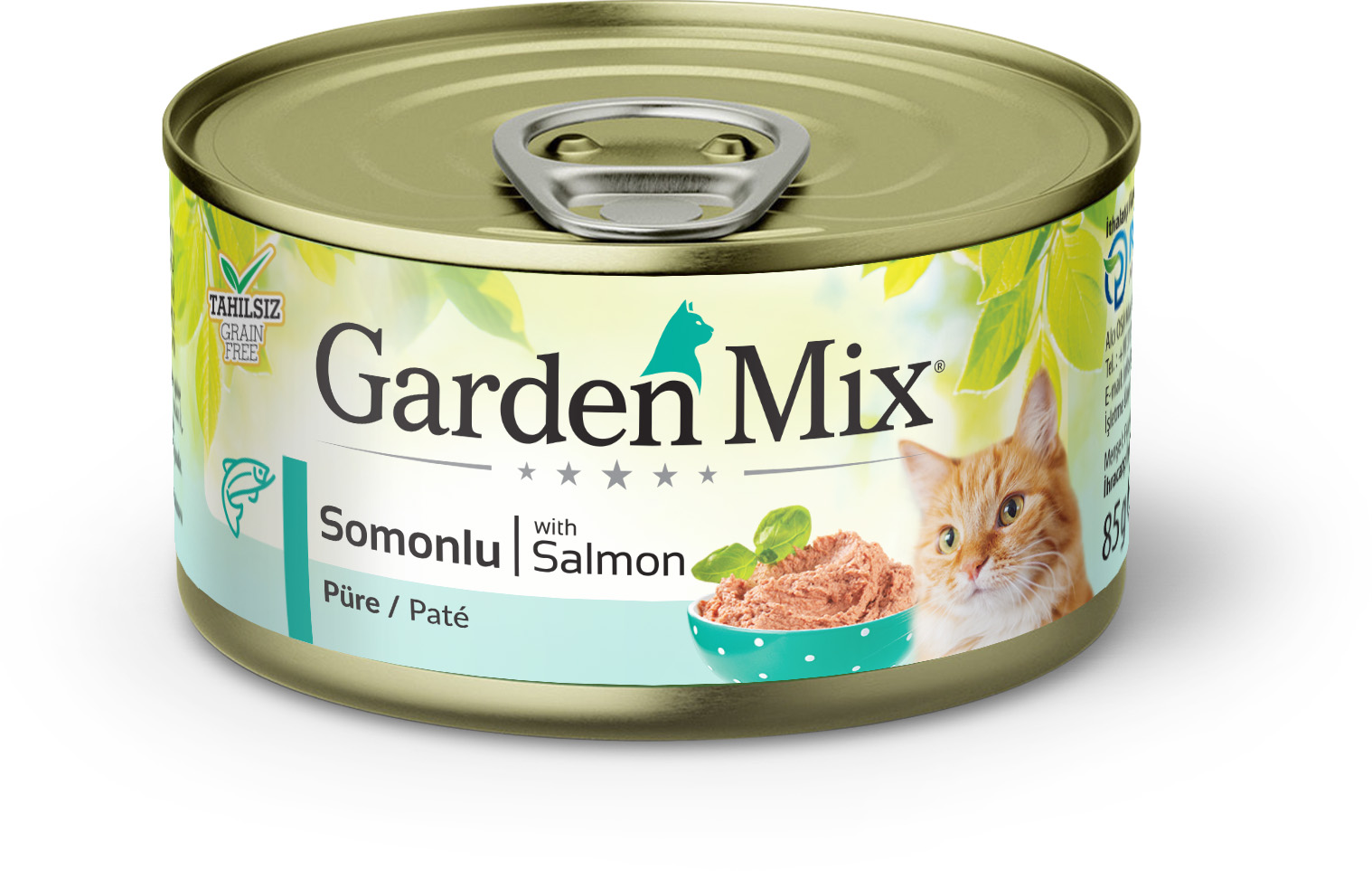 Gardenmix%20Kıyılmış%20Somonlu%20Tahılsız%20Konserve%20Kedi%20Maması%2085g