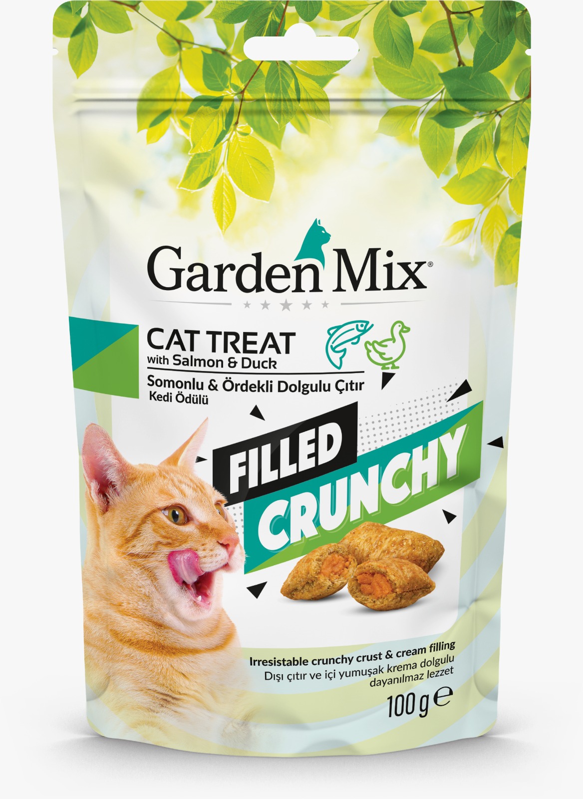 Gardenmix%20Somonlu%20Ve%20Ördekli%20İçi%20Dolgulu%20Kedi%20Ödülü%20100%20Gr