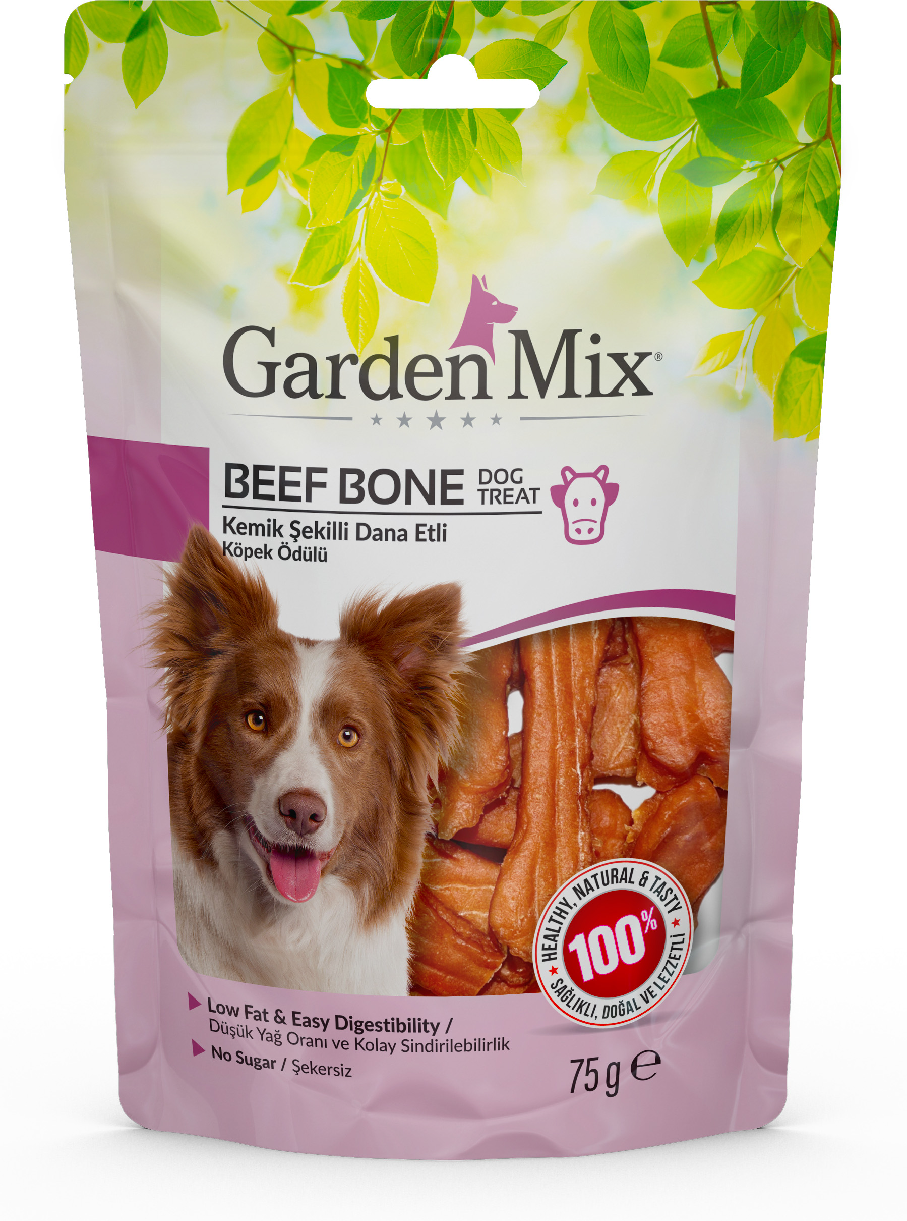 Garden%20Mix%20Kemik%20Şekilli%20Dana%20Etli%20Köpek%20Ödülü%2075%2075%20Gr