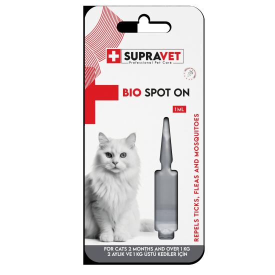 Supravet Kedi Deri Ve Tüy Bakım Yağı; Bit Pire Kene Dış Parazit Ense Damlası 10’LU