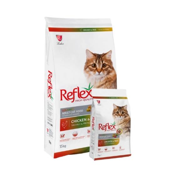 Reflex Yetişkin Kedi Tavuklu Renkli Taneli 15+1 Kg