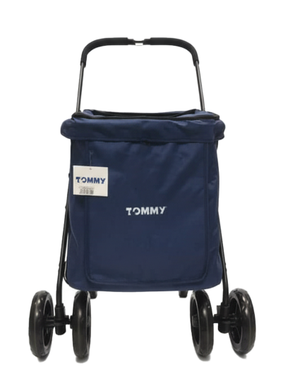 Tommy Evcil Hayvan Arabası Gri Lacivert 102*62*105 Max 40kg