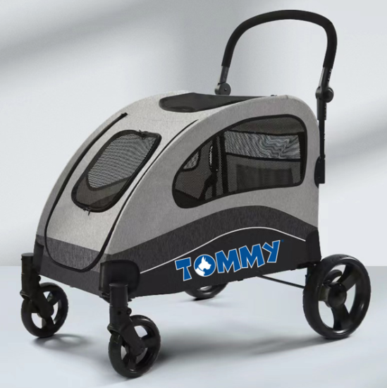 Tommy Evcil Hayvan Arabası Gri 90*73*108cm Max 60kg