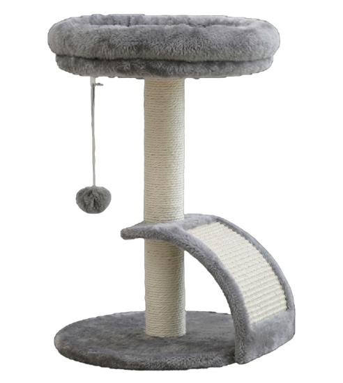 Tommy Teraslı Köprülü Kedi Tırmalama Gri 36x36x52