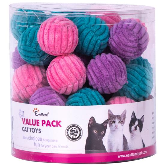 Eastland Çıngıraklı Peluş İpli Top-çap 4 Cm 42’li