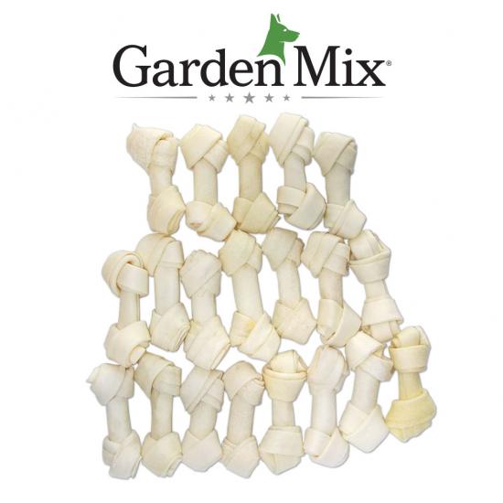 Gardenmıx Beyaz Düğümlü Derı Kemık 2,5-3” – 20’lı