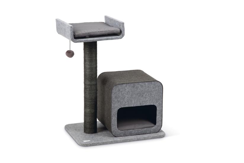 Karlıe Kedi Tırmalama+ev Flavıe Gri 60x40x77cm