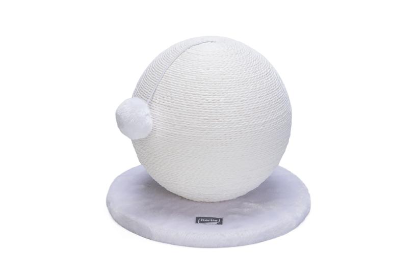 Karlıe Kedi Tırmalama Küresi Bolly Beyaz 30.5cm
