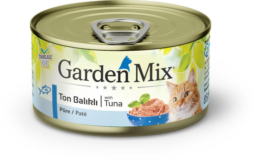 Gardenmix Kıyılmış Tonbalıklı Tahılsız Konserve Kedi Maması 85g