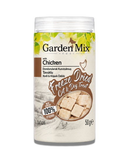 Garden Mix (freeze Dried) Tavuklu Kedi Ve Köpek  Ödül Maması 50 Gr