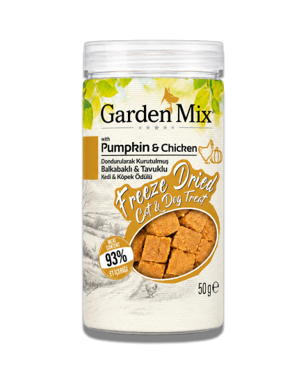 Garden Mix (freeze Dried) Balkabaklı Ve Tavuklu Kedi Ve Köpek Ödül Maması 50 Gr