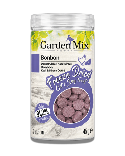 Garden Mix (freeze Dried) Bonbon Kedi Ve Köpek  Ödül Maması 45 Gr