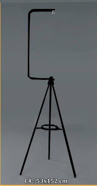 Dayang Kafes Ayaklığı 53x152cm Siyah