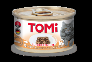 Tomi Kedi Somonlu Tavuklu Yaş Mama 85g