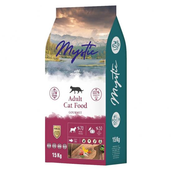 Mystic Az Tahıl Yetişkin Kedi Maması Gurme15 Kg