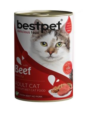 Bestpet 12 ADET Danalı Yetişkin Kedi Konservesi 400 GR