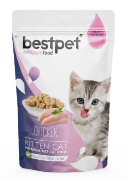 Bestpet Cat Kıtten Chıcken In Jelly 85 G Pouch 16 Adet
