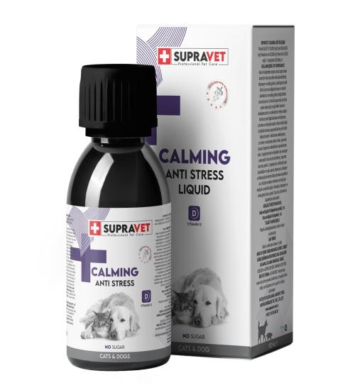 Supravet Calming Anti Stress Kedi ve Köpekler İçin Sıvı Sakinleştirici Damla 100 ml