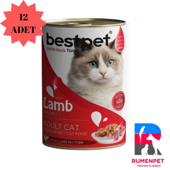 Bestpet Kuzu Etli Kedi Konservesi 400 GR