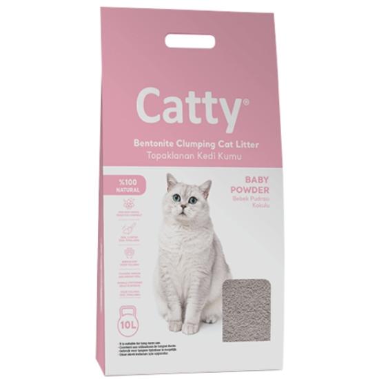 Catty Bebek Pudra Kokulu Kedi Kumu 10 LT