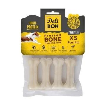 Delibon Deri Pres Kemik 7Cm Xs Boy 4Lü Paket Beyaz 7Cmx4Ad.