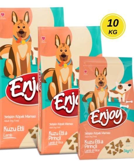 Enjoy Kuzu Etli Pirinçli Köpek Maması 10 Kg