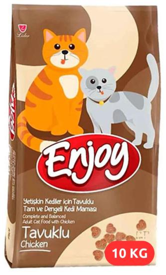 Enjoy Tavuklu Kedi Maması 10 Kg