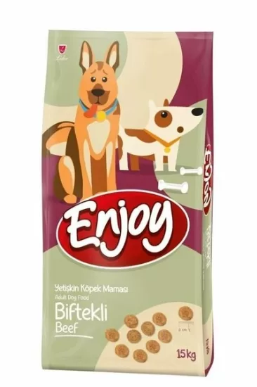Enjoy Bifteki Köpek Maması 15 Kg