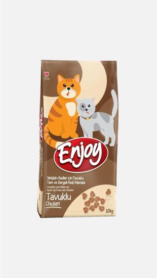 Enjoy Tavuklu Yetişkin Kedi Maması 10 Kg