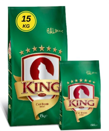 King Balıklı Kedi Maması 15 Kg