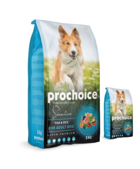 Prochoice Yetişkin köpek SENSITIVE - FISH & RICE 3 kg