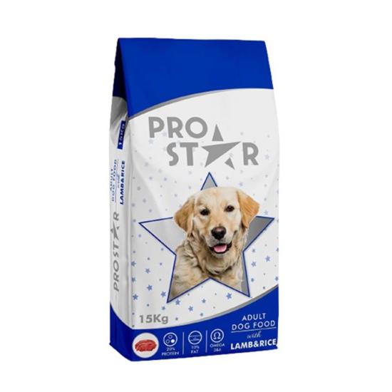 PROSTAR YETİŞKİN KÖPEK MAMASI KUZU ETLİ PİRİNÇLİ 15 KG