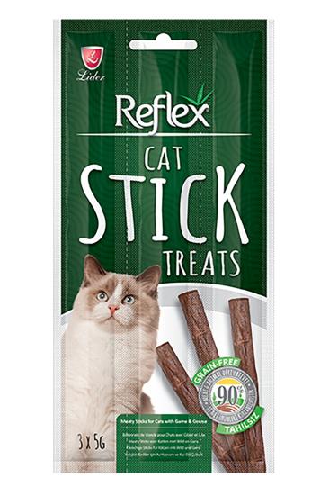 REFLEX KEDİ ÖDÜL STICKS AV HAYVANI & KAZ ETLİ 3x5 G