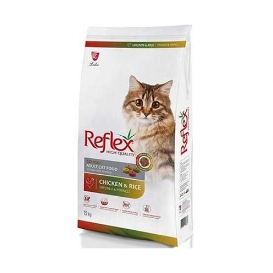 Reflex Yetişkin Kedi Tavuklu Renkli Taneli 15 Kg