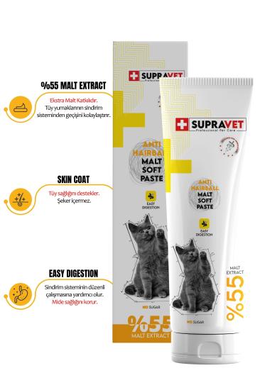 Supravet Anti Hairball Malt Paste 100 Gr