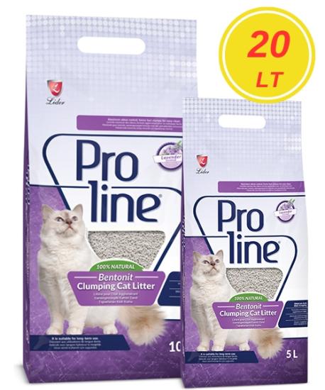 Proline Lavanta Kokulu Kedi Kumu 20 LT